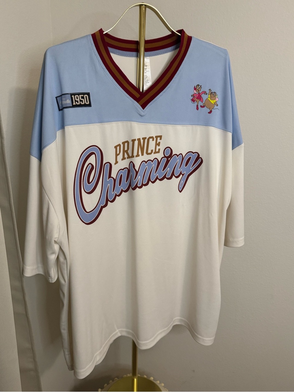 NWOT Disney Parks Prince Charming Football Jersey Size XXL (Unisex/Men)